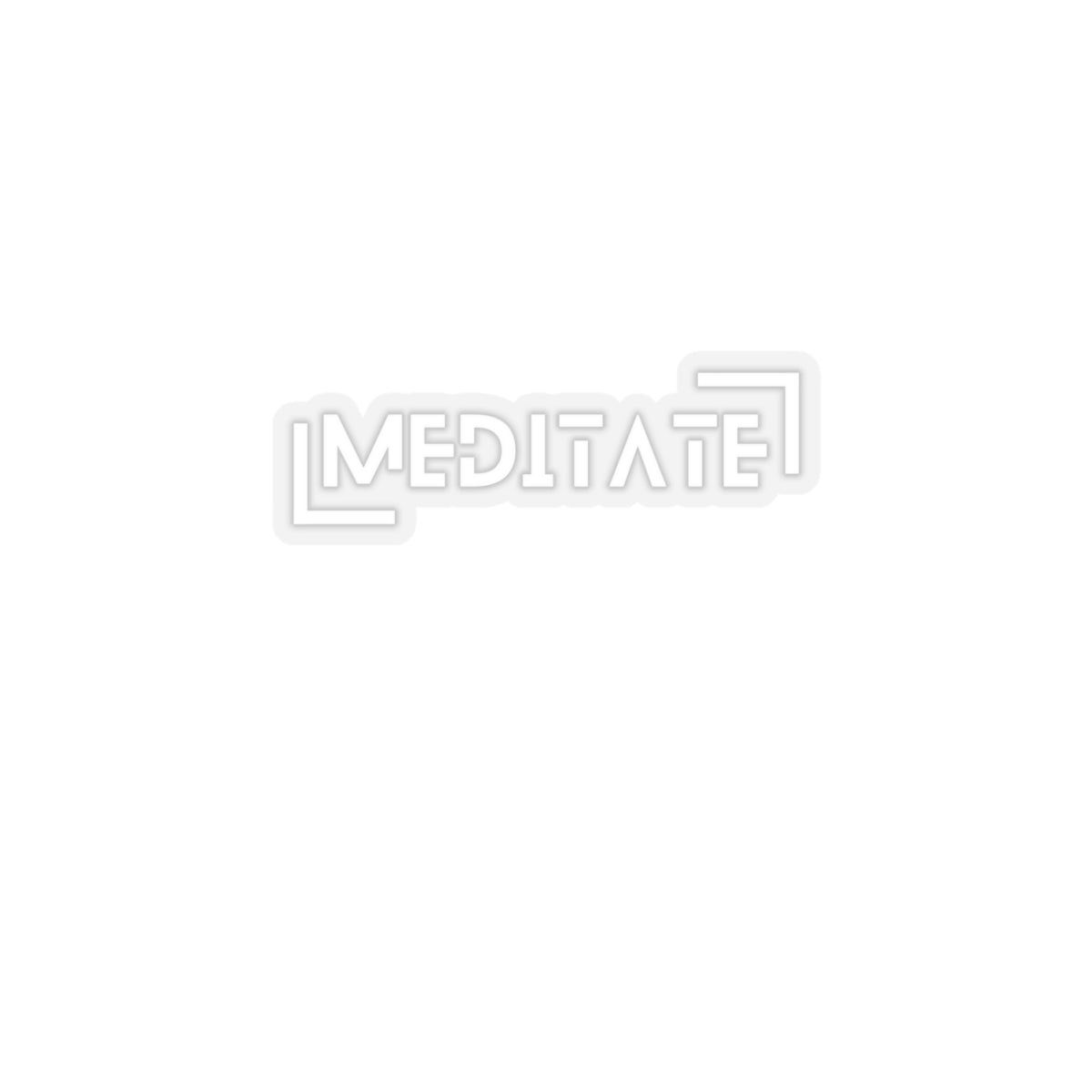 Meditate - Sticker (transparent)