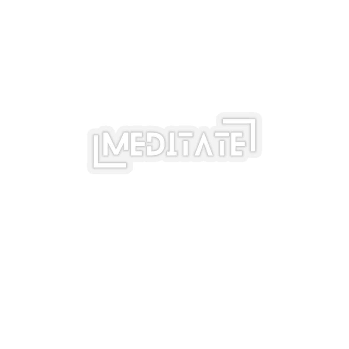 Meditate - Sticker (transparent)